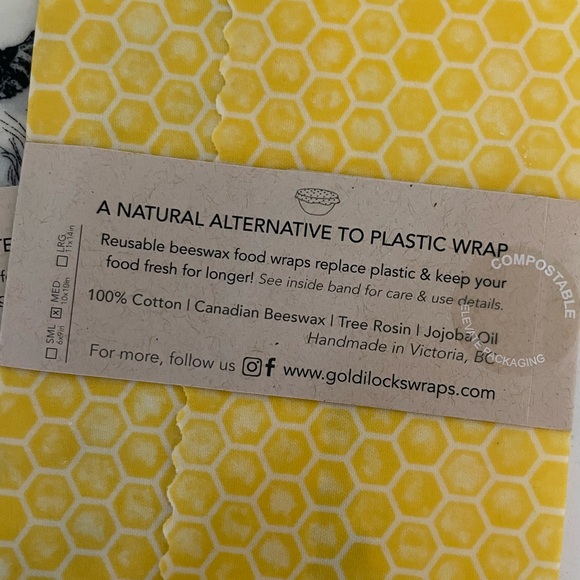 Goldilocks beeswax resuable food wraps - Picture 2 of 4